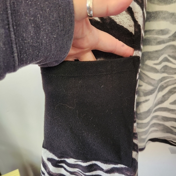 Lularoe/Zebra Print Caroline Cardigan - Picture 4 of 6